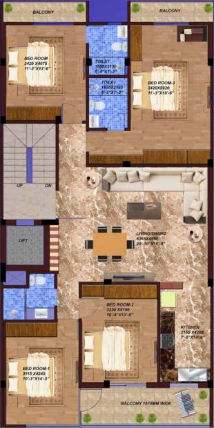 PR Porra Homes (4BHK+3T (1,500 sq ft) + Servant Room 1500 sq ft)