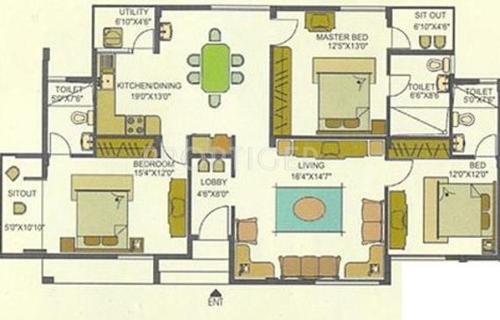 Ittina Arni (3BHK+3T (1,441 sq ft) 1441 sq ft)