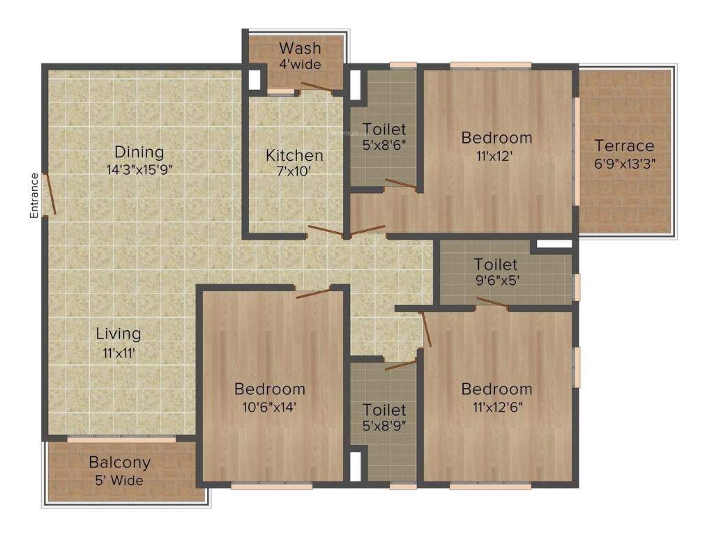 starwood tower 1 to 7 Floor Plan Floor Plan