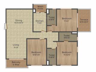 Floor Plan  starwood-tower-1-to-7 Floor Plan Floor Plan