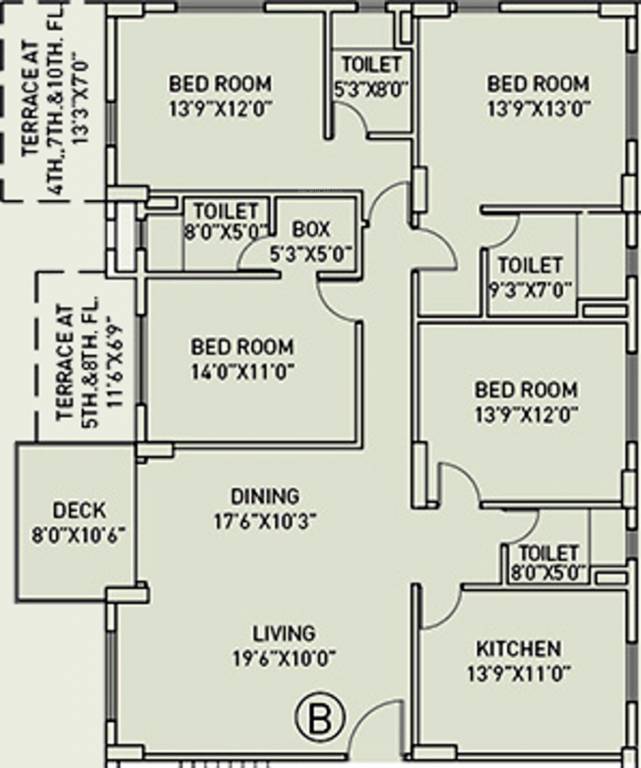  starwood tower 1 to 7 Floor Plan Floor Plan