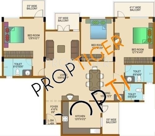 Shriram Adithya (3BHK+3T (1,460 sq ft) 1460 sq ft) Shriram Adithya (3BHK+3T (1,460 sq ft) 1460 sq ft)