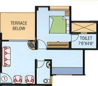 Purple Panchavati (1BHK+1T (503 sq ft) 503 sq ft)