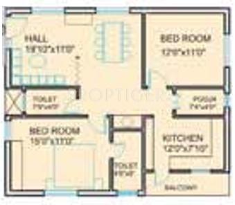 SYR Shiva Sai Residency (2BHK+2T (973 sq ft) 973 sq ft) SYR Shiva Sai Residency (2BHK+2T (973 sq ft) 973 sq ft)