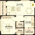 Hivision Residency (1BHK+2T (750 sq ft) 750 sq ft) Hivision Residency (1BHK+2T (750 sq ft) 750 sq ft)