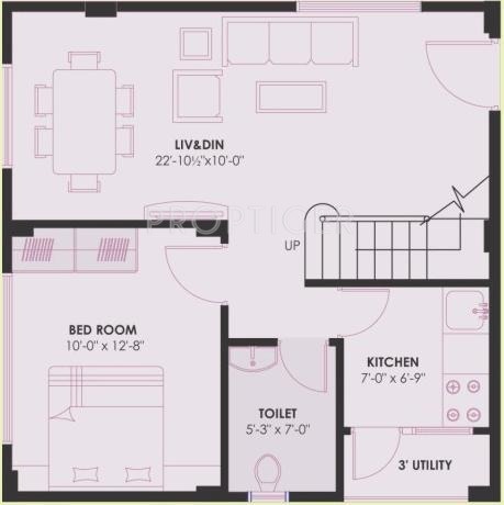 Hivision Residency (3BHK+3T (1,500 sq ft) 1500 sq ft)