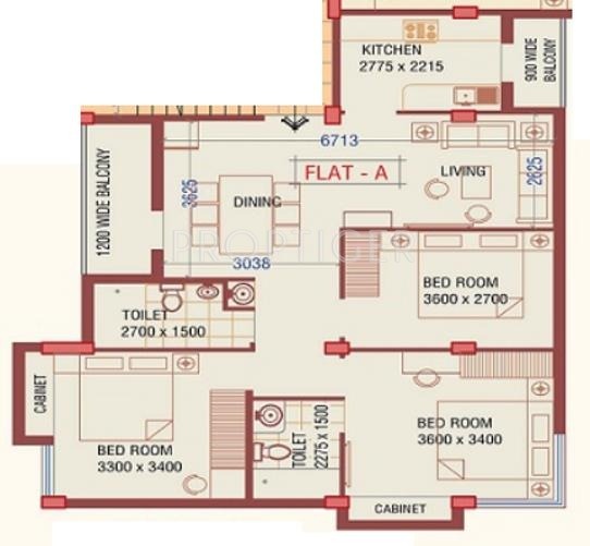 Merlin Sparsh (3BHK+2T (1,301 sq ft) 1301 sq ft) Merlin Sparsh (3BHK+2T (1,301 sq ft) 1301 sq ft)