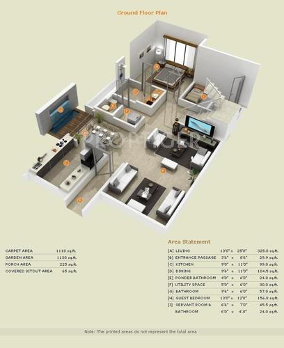 Insignia Brooklands (4BHK+4T (4,656 sq ft)   Servant Room 4656 sq ft)