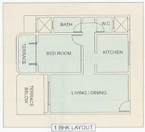 Parmar Square (1BHK+1T (698 sq ft) 698 sq ft)