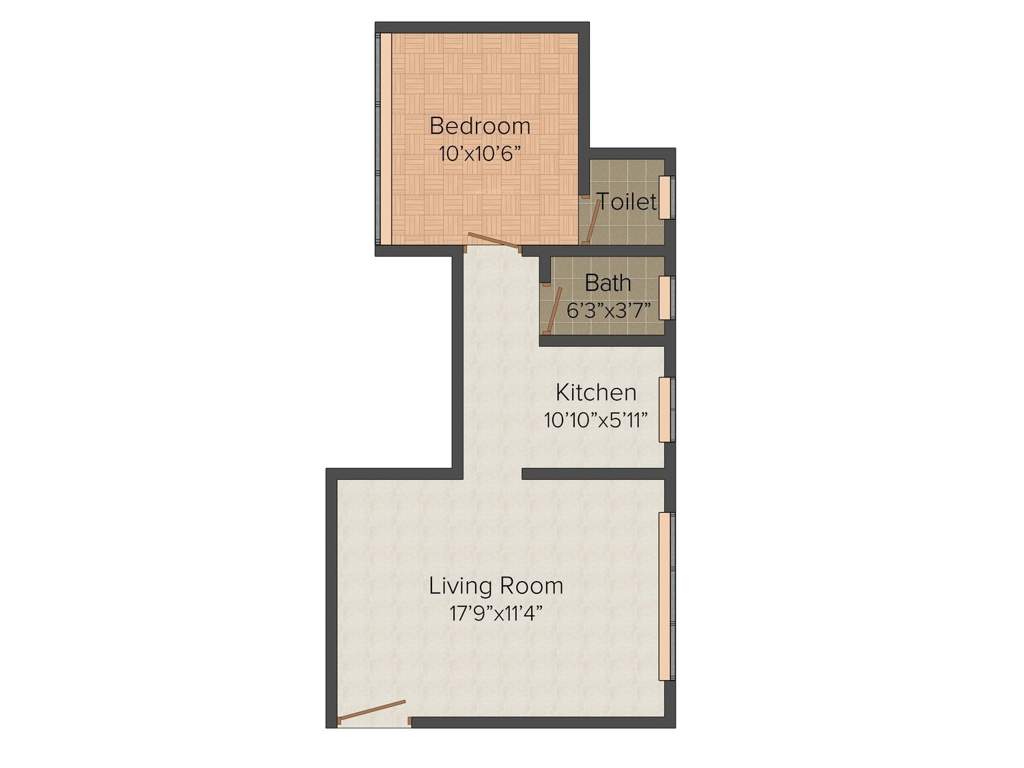 Rohan Shree Suryodaya (1BHK+1T (657 sq ft) 657 sq ft)