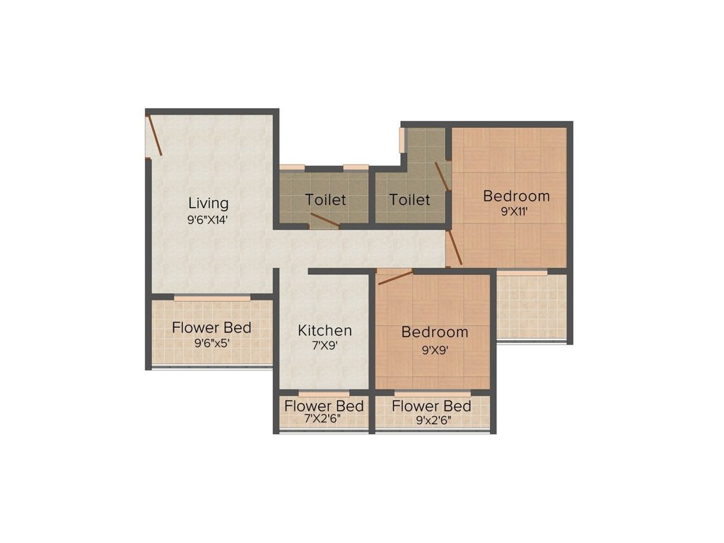 Shree Radha Parshuram Residency ( 860 sq ft)