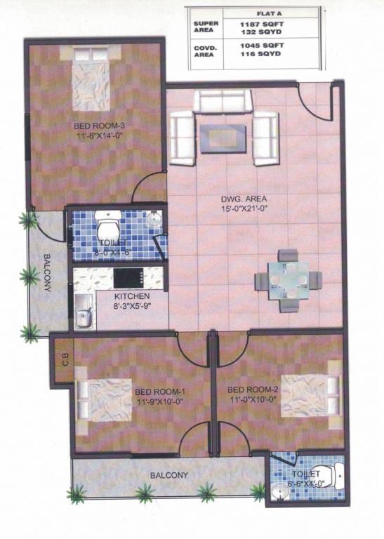 Alpha Saptrishi Vihar (3BHK+3T (1,187 sq ft) 1187 sq ft) Alpha Saptrishi Vihar (3BHK+3T (1,187 sq ft) 1187 sq ft)
