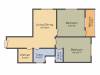 B S Pratibha Apartment (2BHK+2T (931 sq ft) 931 sq ft)