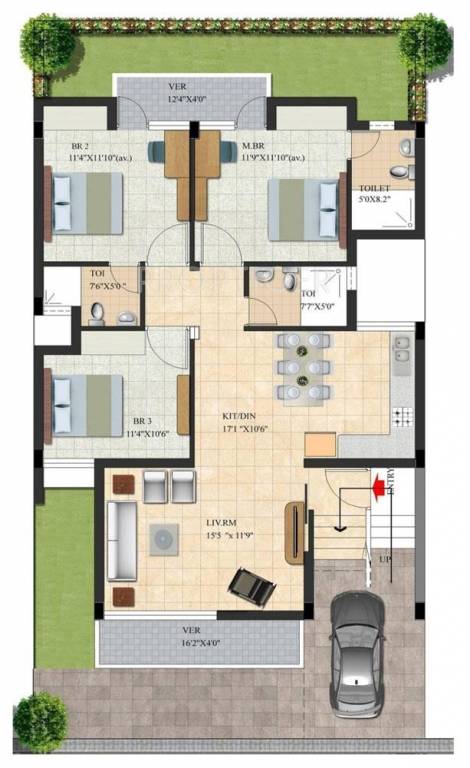 Habitat Dream Terraces Floor (3BHK+3T (1,580 sq ft) 1580 sq ft) Habitat Dream Terraces Floor (3BHK+3T (1,580 sq ft) 1580 sq ft)