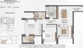 TREC Plus Art (2BHK+2T (745 sq ft) 745 sq ft) TREC Plus Art (2BHK+2T (745 sq ft) 745 sq ft)