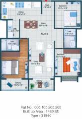 Poorvi Srinivasa Grand (3BHK+3T (1,489 sq ft) 1489 sq ft) Poorvi Srinivasa Grand (3BHK+3T (1,489 sq ft) 1489 sq ft)