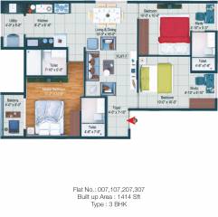 Poorvi Srinivasa Grand (3BHK+3T (1,414 sq ft) 1414 sq ft) Poorvi Srinivasa Grand (3BHK+3T (1,414 sq ft) 1414 sq ft)