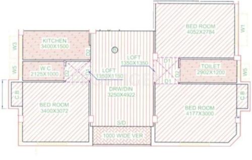 RB Jeet Green III (3BHK+2T (1,150 sq ft) 1150 sq ft)