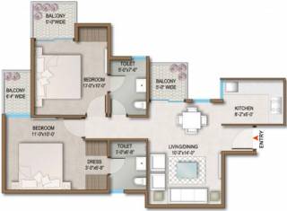 Wave Dream Homes (2BHK+2T (699.01 sq ft) 699.01 sq ft) Wave Dream Homes (2BHK+2T (699.01 sq ft) 699.01 sq ft)