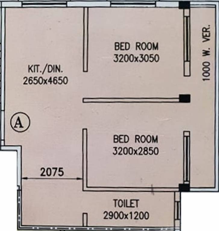 Sri Balaji Pratik Gokul Heights (2BHK+1T (564.46 sq ft) 564.46 sq ft)