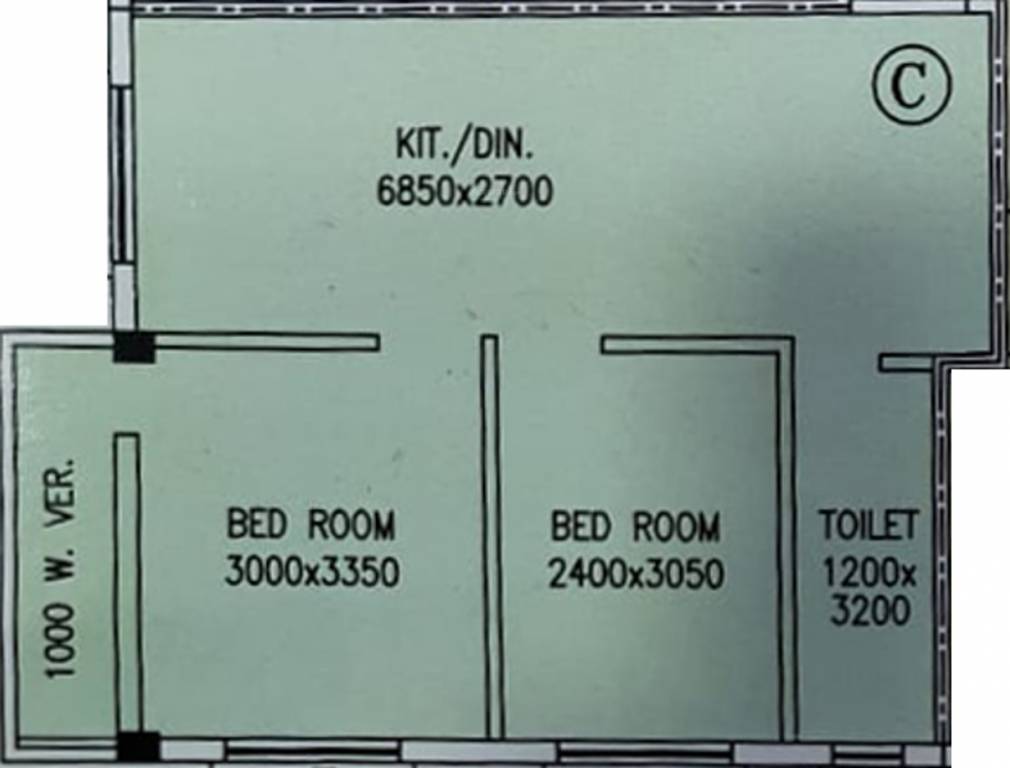 Sri Balaji Pratik Gokul Heights (2BHK+1T (549.17 sq ft) 549.17 sq ft)