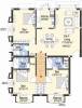 Doshi Tranquil Floor Plan (3BHK+3T)