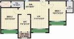 AVN Silver Skyline (2BHK+2T (900 sq ft) 900 sq ft) AVN Silver Skyline (2BHK+2T (900 sq ft) 900 sq ft)