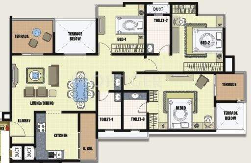 Navjeevan Signor (3BHK+3T (1,368 sq ft) 1368 sq ft)