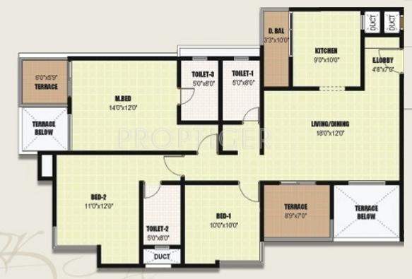 Navjeevan Signor (3BHK+3T (1,368 sq ft) 1368 sq ft)