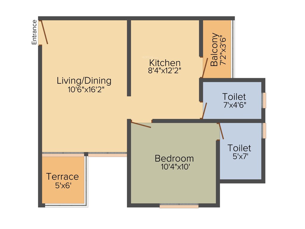 Prapti Estella (1BHK+1T (707 sq ft) 707 sq ft)