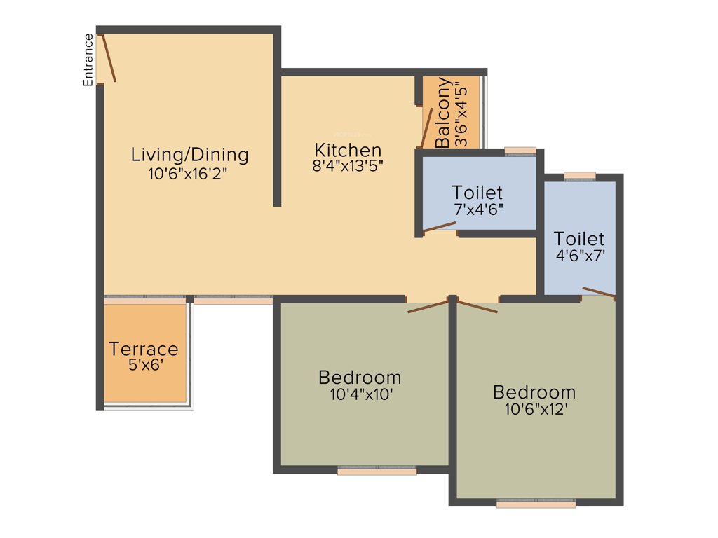 Prapti Estella (2BHK+2T (919 sq ft) 919 sq ft)