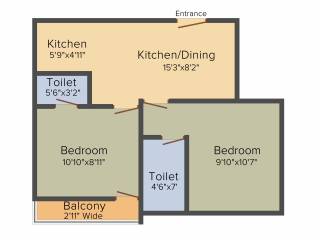 Siddhi Vinayak Vinayak Apartment (2BHK+2T (688 sq ft) 688 sq ft) Siddhi Vinayak Vinayak Apartment (2BHK+2T (688 sq ft) 688 sq ft)