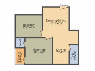 Siddhi Vinayak Vinayak Apartment (2BHK+2T (768 sq ft) 768 sq ft) Siddhi Vinayak Vinayak Apartment (2BHK+2T (768 sq ft) 768 sq ft)