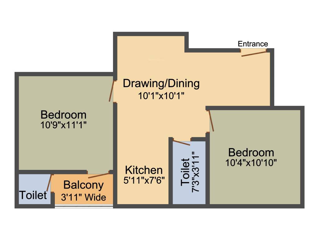 Siddhi Vinayak Vinayak Apartment (2BHK+2T (771 sq ft) 771 sq ft)