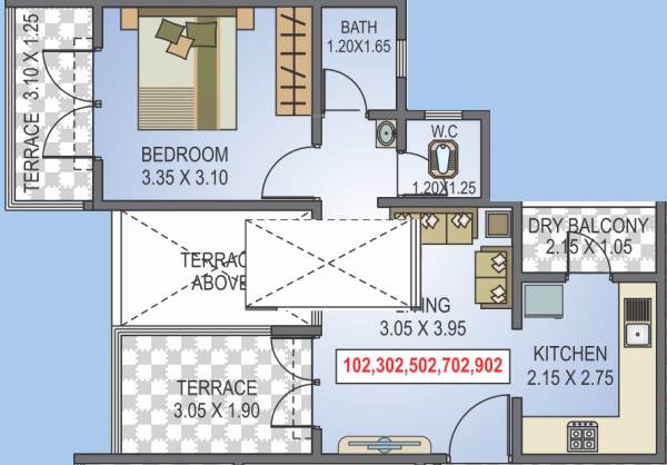 Radhika Srinivasa (1BHK+1T (519.04 sq ft) 519.04 sq ft)