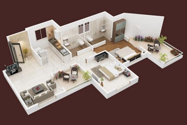 Venkatesh Oxy Ultima (2BHK+2T (931 sq ft) 931 sq ft)