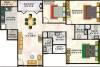 Horizon Group Premium Saket Floor Plan (2BHK+2T)