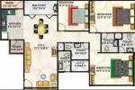 Floor Plan (2BHK+2T) Horizon Group Premium Saket Floor Plan (2BHK+2T)