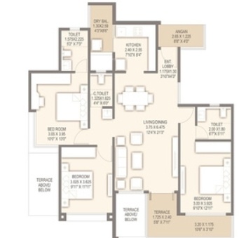 life vedika phase 1 Floor Plan Floor Plan