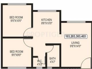 Siddhivinayak Viision Woods (2BHK+1T (717 sq ft) 717 sq ft)
