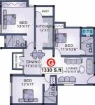 Jamals Jamals Grandeur (3BHK+3T (1,330 sq ft) 1330 sq ft)