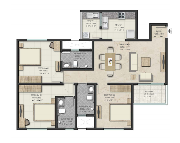  royal-pavilion-phase-8-wing-15 Floor Plan Floor Plan