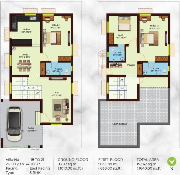 Sree Daksha Praktva Villas (3BHK+3T (1,640 sq ft) 1640 sq ft) Sree Daksha Praktva Villas (3BHK+3T (1,640 sq ft) 1640 sq ft)