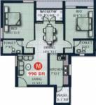 Jamals Palazzo (2BHK+2T (990 sq ft) 990 sq ft) Jamals Palazzo (2BHK+2T (990 sq ft) 990 sq ft)