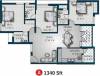 Jamals Palazzo (3BHK+3T (1,340 sq ft) 1340 sq ft)