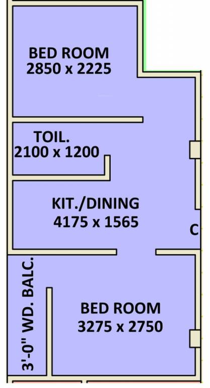 Sree Siddhidata Siddhidata Tower (2BHK+1T (530.47 sq ft) 530.47 sq ft) Sree Siddhidata Siddhidata Tower (2BHK+1T (530.47 sq ft) 530.47 sq ft)