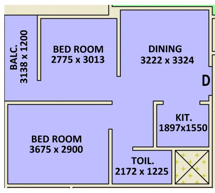 Sree Siddhidata Siddhidata Tower (2BHK+1T (699 sq ft) 699 sq ft)