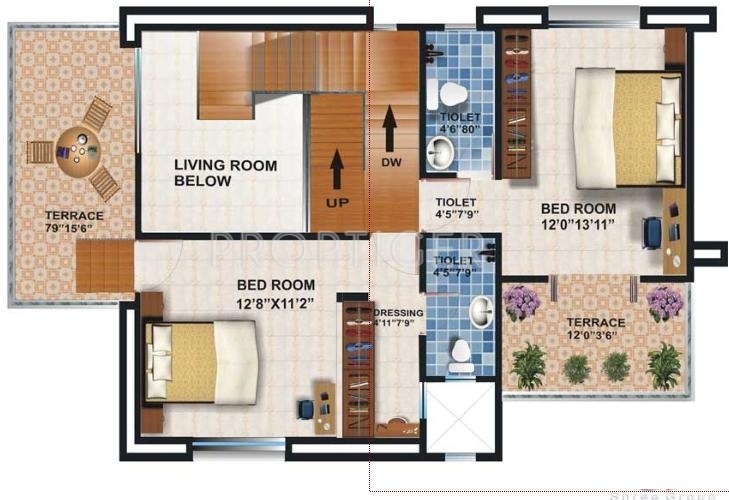 Shree Group Samruddhee Floor Plan (4BHK+4T)