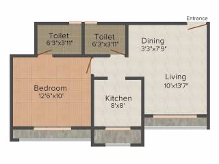Parikh Peninsula Park (1BHK+2T (655 sq ft) 655 sq ft) Parikh Peninsula Park (1BHK+2T (655 sq ft) 655 sq ft)