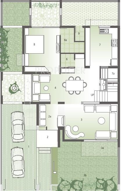 Floor Plan (4BHK+4T) Goyal and Co Hariyana Group Green Park Floor Plan (4BHK+4T)